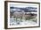 Sheep in Snow-null-Framed Photographic Print