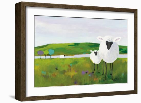 Sheep in the Meadow-Phyllis Adams-Framed Art Print