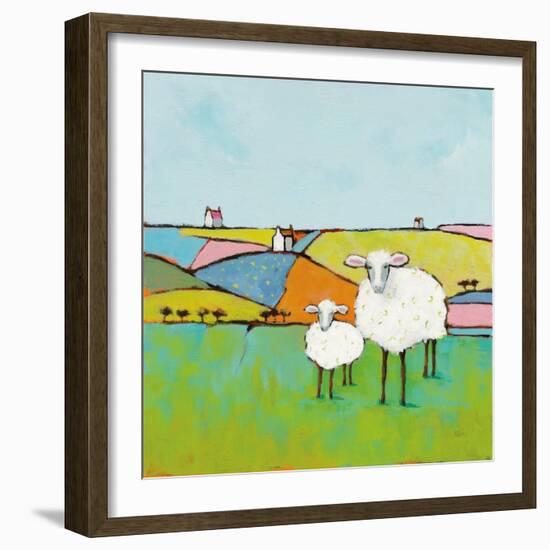 Sheep in the Meadow-Phyllis Adams-Framed Premium Giclee Print