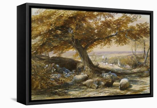 Sheep in the Shade, c.1851-Samuel Palmer-Framed Premier Image Canvas