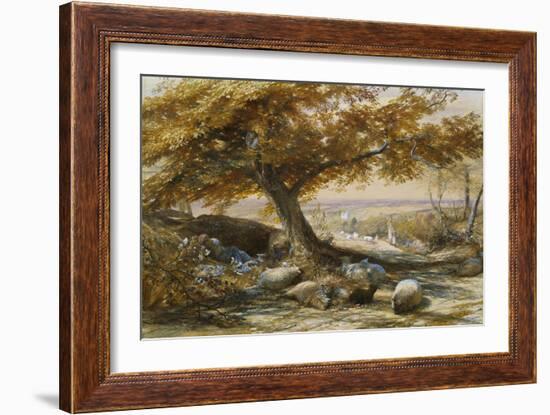 Sheep in the Shade, c.1851-Samuel Palmer-Framed Giclee Print