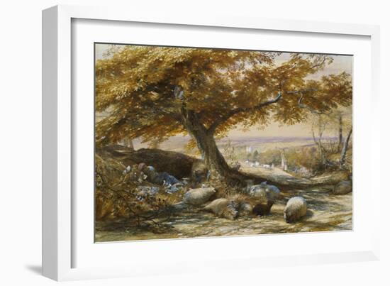 Sheep in the Shade, c.1851-Samuel Palmer-Framed Giclee Print