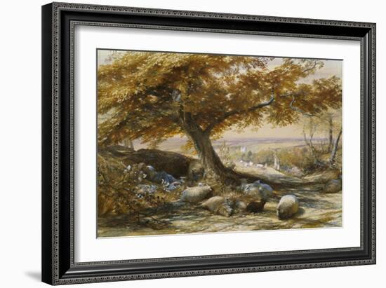 Sheep in the Shade, c.1851-Samuel Palmer-Framed Giclee Print