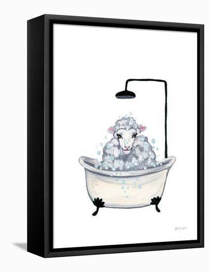 Sheep in Tub and Suds-Yvette St. Amant-Framed Stretched Canvas