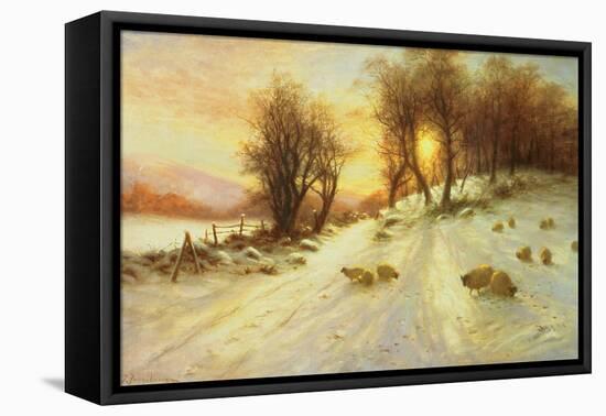 Sheep in Winter Snow-Joseph Farquharson-Framed Premier Image Canvas