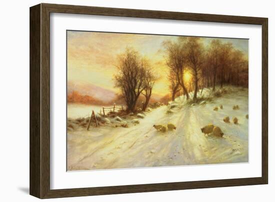 Sheep in Winter Snow-Joseph Farquharson-Framed Giclee Print