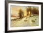 Sheep in Winter Snow-Joseph Farquharson-Framed Giclee Print