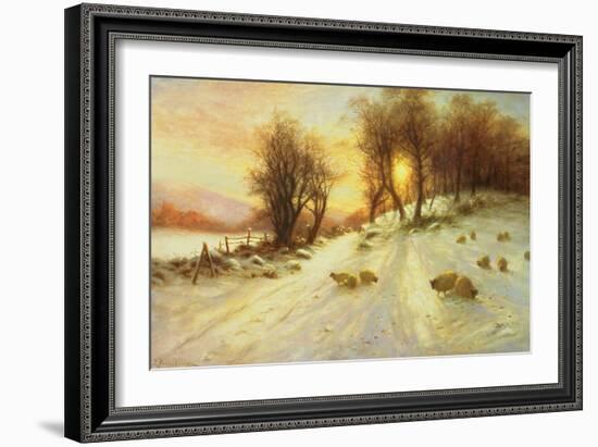 Sheep in Winter Snow-Joseph Farquharson-Framed Giclee Print