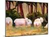 Sheep Landscape Art Print-Blenda Tyvoll-Mounted Art Print