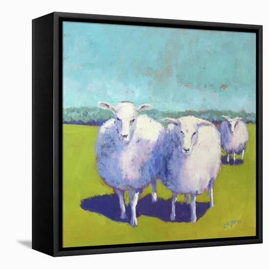 Sheep Pals I-Carol Young-Framed Stretched Canvas