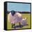 Sheep Pals III-Carol Young-Framed Stretched Canvas
