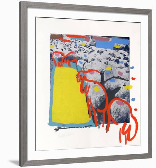 Sheep Portfolio 1-Menashe Kadishman-Framed Collectable Print