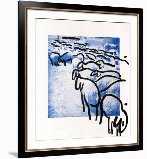 Sheep Portfolio 2-Menashe Kadishman-Framed Collectable Print