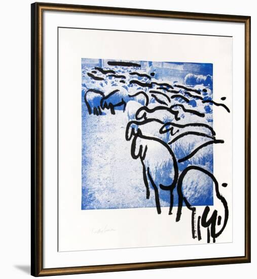 Sheep Portfolio 2-Menashe Kadishman-Framed Collectable Print