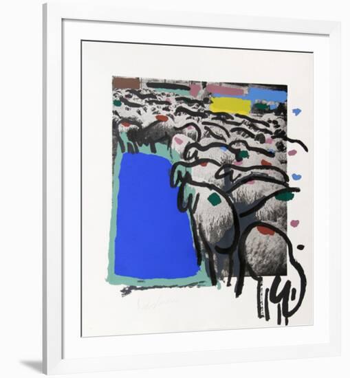 Sheep Portfolio 4-Menashe Kadishman-Framed Collectable Print