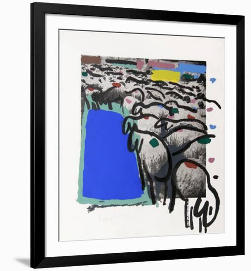 Sheep Portfolio 4-Menashe Kadishman-Framed Collectable Print