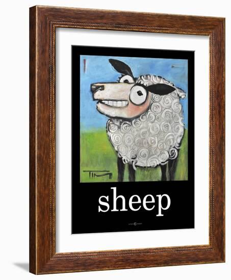 Sheep Poster-Tim Nyberg-Framed Giclee Print