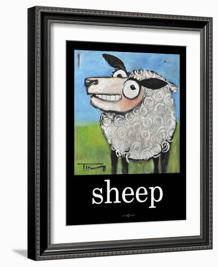 Sheep Poster-Tim Nyberg-Framed Giclee Print