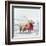 Sheep Red Scarf-Clare Davis London-Framed Giclee Print