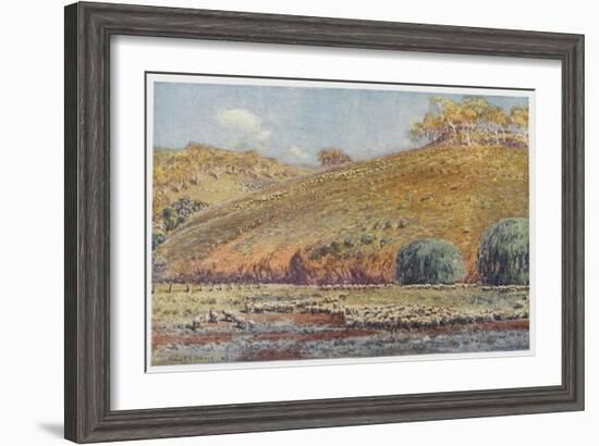 Sheep Run-Percy F.s. Spence-Framed Art Print