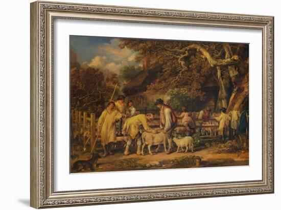 'Sheep Shearing', 1828, (1938)-James Ward-Framed Giclee Print