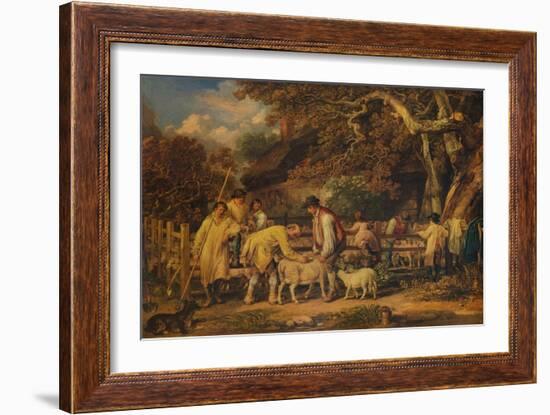 'Sheep Shearing', 1828, (1938)-James Ward-Framed Giclee Print