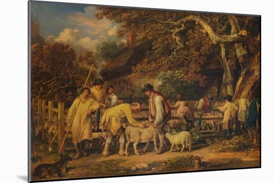 'Sheep Shearing', 1828, (1938)-James Ward-Mounted Giclee Print