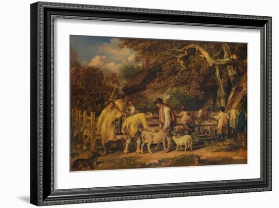 'Sheep Shearing', 1828, (1938)-James Ward-Framed Giclee Print