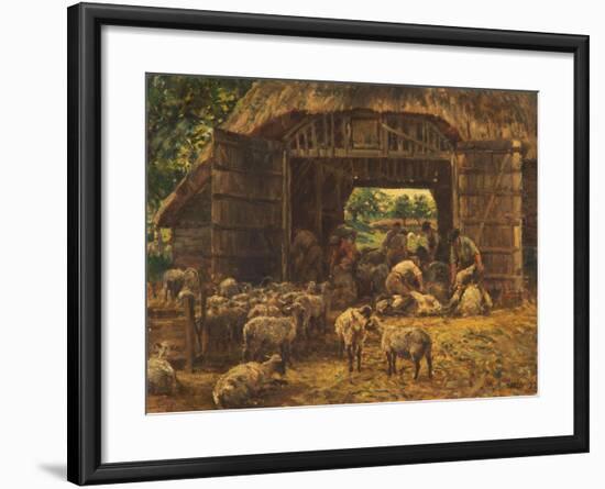 Sheep Shearing, 1892-William Mark Fisher-Framed Giclee Print