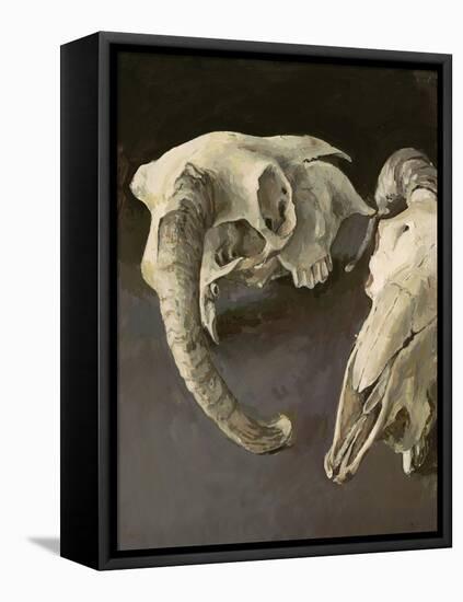 Sheep Skulls, 2001-Vincent Yorke-Framed Premier Image Canvas