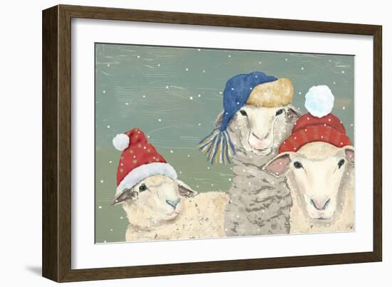 Sheep Xmas I-Jade Reynolds-Framed Art Print