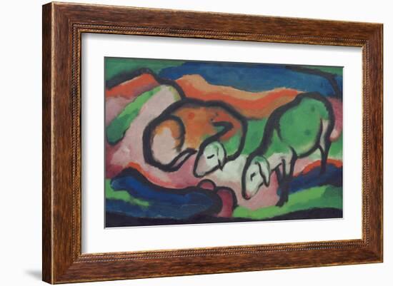 Sheep-Franz Marc-Framed Giclee Print