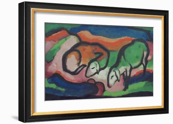 Sheep-Franz Marc-Framed Giclee Print