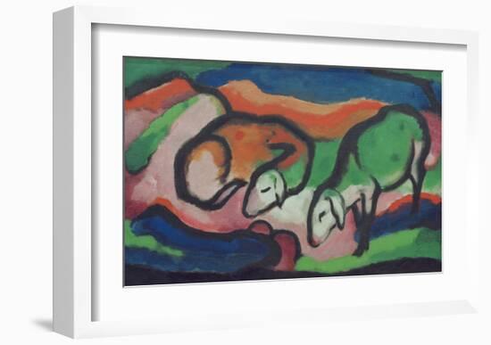 Sheep-Franz Marc-Framed Giclee Print