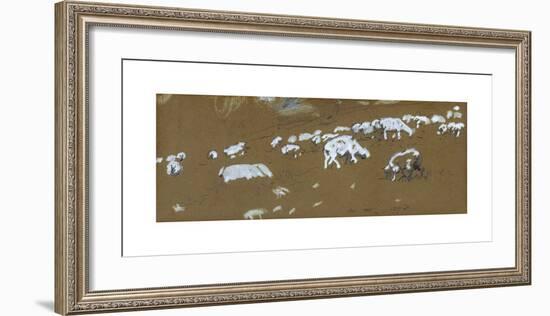 Sheep-Winslow Homer-Framed Premium Giclee Print