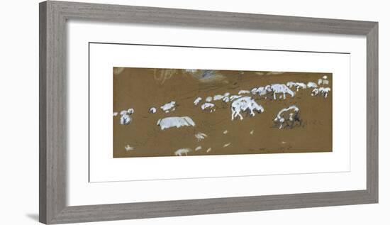 Sheep-Winslow Homer-Framed Premium Giclee Print