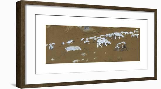 Sheep-Winslow Homer-Framed Premium Giclee Print