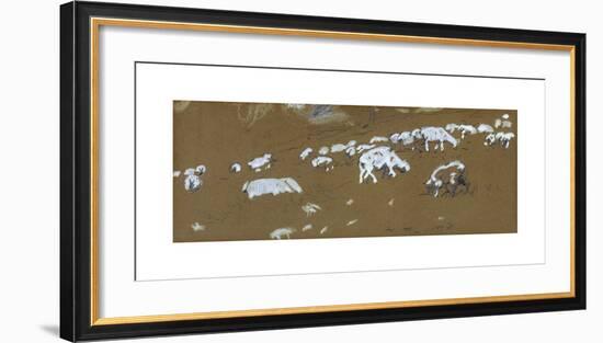 Sheep-Winslow Homer-Framed Premium Giclee Print
