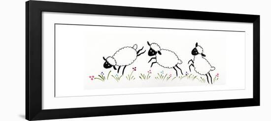 Sheep-Beverly Johnston-Framed Giclee Print