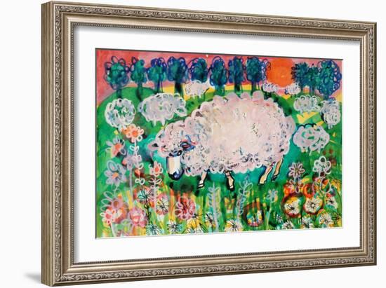 Sheep-Brenda Brin Booker-Framed Giclee Print