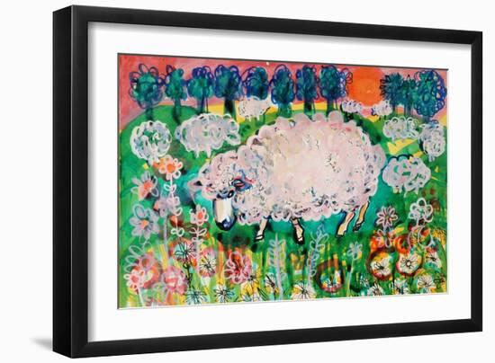 Sheep-Brenda Brin Booker-Framed Giclee Print