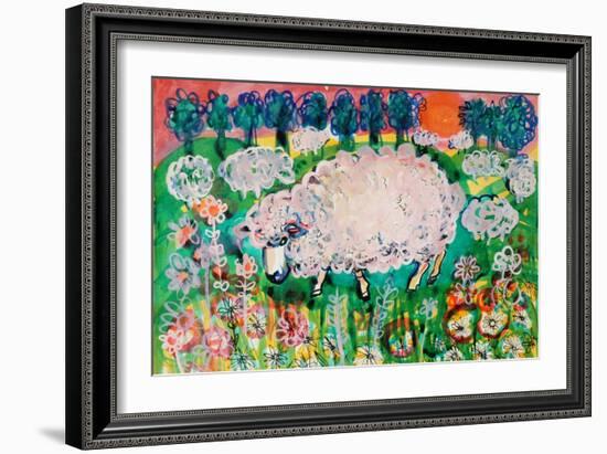 Sheep-Brenda Brin Booker-Framed Giclee Print