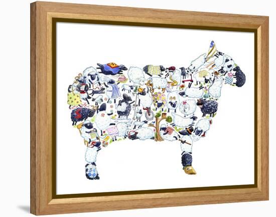 Sheep-Louise Tate-Framed Premier Image Canvas