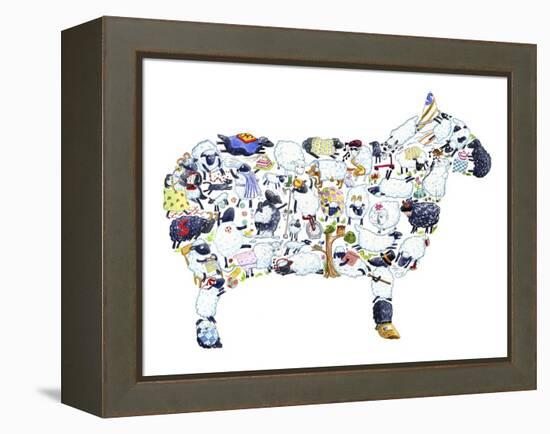 Sheep-Louise Tate-Framed Premier Image Canvas