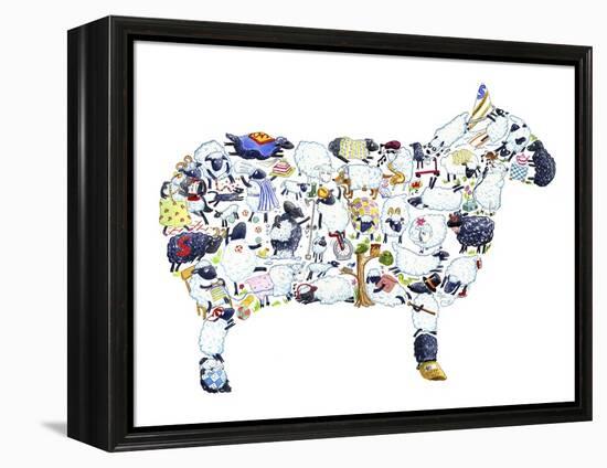 Sheep-Louise Tate-Framed Premier Image Canvas