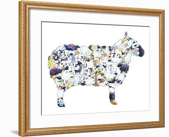 Sheep-Louise Tate-Framed Giclee Print