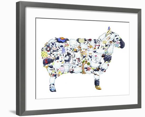 Sheep-Louise Tate-Framed Giclee Print