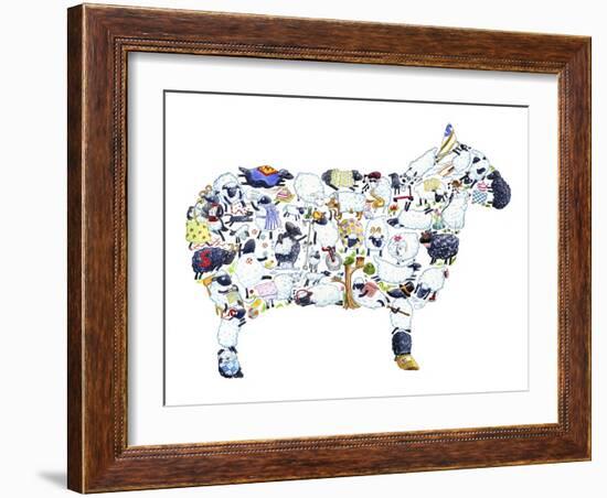 Sheep-Louise Tate-Framed Giclee Print