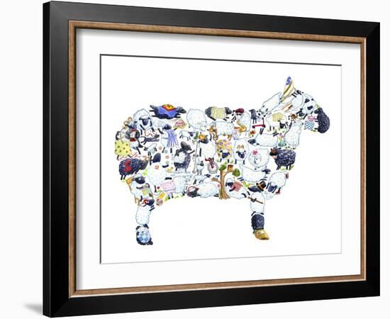 Sheep-Louise Tate-Framed Giclee Print