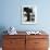 Sheepdog Puppy Stealing a String of Sausages Which are Hanging Down from a Wicker Shopping Basket-null-Framed Photographic Print displayed on a wall